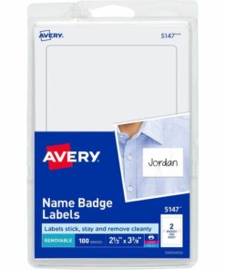 Avery® Print or Write Name Badge Labels
