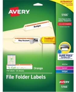 Avery® TrueBlock File Folder Labels