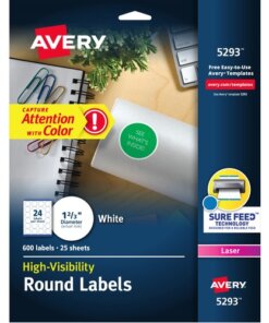 Avery® Round High Visibility Labels