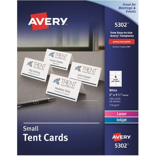 Avery® Place Cards, Two-Sided Printing