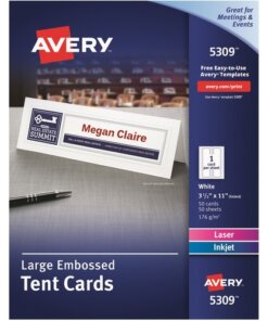 Avery® Embossed Tent Cards