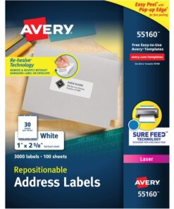 Avery® Repositionable Address Labels
