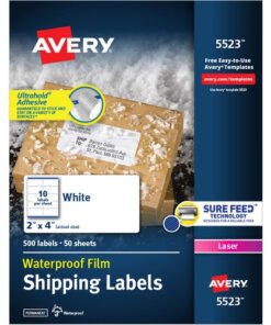Avery® 2" x 4" Labels, Ultrahold, 500 Labels (95523)
