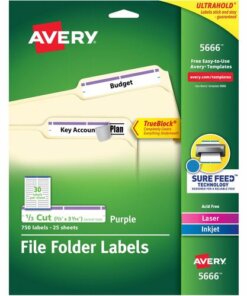 Avery® TrueBlock File Folder Labels
