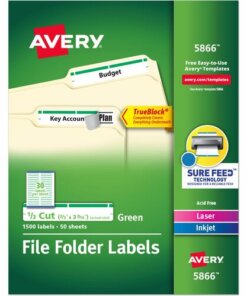 Avery® TrueBlock File Folder Labels