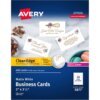 Avery® Clean Edge Business Cards