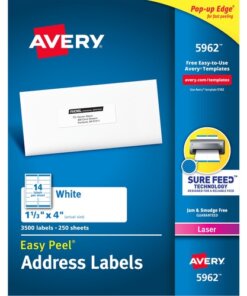 Avery® Easy Peel Mailing Laser Labels