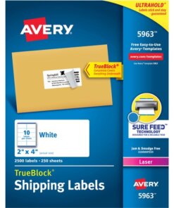 Avery® Easy Peel White Shipping Labels