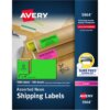 Avery® High Visibility Neon Shipping Labels