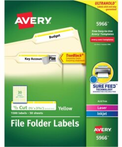 Avery® TrueBlock File Folder Labels