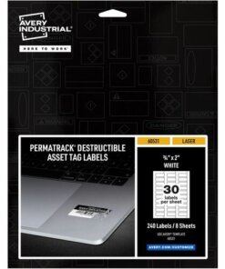 Avery® PermaTrack Destructible Asset Tag Labels