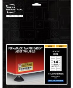 Avery® PermaTrack Tamper-Evident Asset Tag Labels