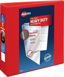 Avery® Heavy-Duty View Red 3" Binder (79325)
