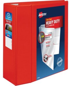 Avery® Heavy-Duty View Red 5" Binder (79327)