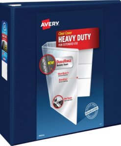 Avery® Heavy-Duty View Navy Blue 4" Binder (79804)