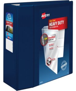 Avery® Heavy-Duty View Navy Blue 5" Binder (79806)