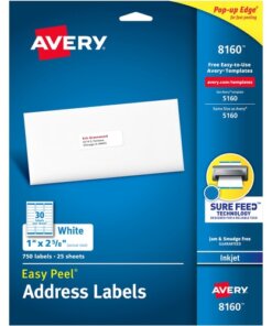 Avery® Easy Peel® Address Labels with Sure Feed™ Technology