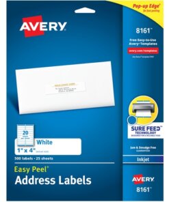 Avery® Easy Peel White Inkjet Mailing Labels