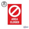 Avery® Surface Safe AREA CLOSED Table/Chair Decals
