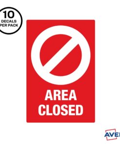 Avery® Surface Safe AREA CLOSED Table/Chair Decals