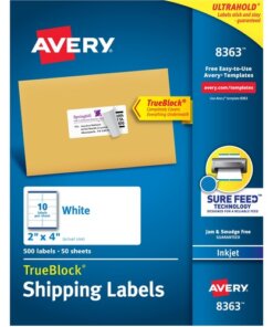 Avery® 2"x4" White Shipping Labels