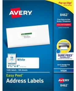 Avery® Easy Peel White Inkjet Mailing Labels
