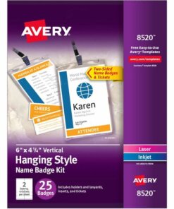 Avery® Vertical Hanging Style Name Badges