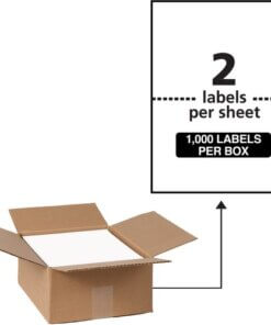 Avery® 5-1/2" x 8-1/2" Labels, Ultrahold, 1,000 Labels (95526)