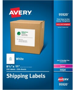 Avery® Laser/Inkjet White Shipping Labels