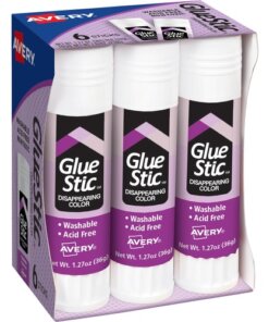 Avery® Glue Stic with Disappearing Purple Color