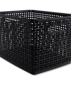 Advantus Plastic Weave Bin