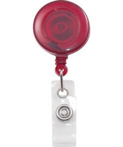 Advantus Translucent Retractable ID Card Reel with Snaps