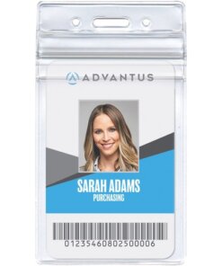 Advantus Vertical Resealable Badge Holder