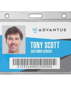 Advantus Frosted Horizontal Rigid ID Holder