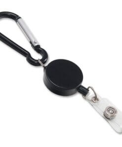 Advantus Metal Badge Reel/Carabiner Set