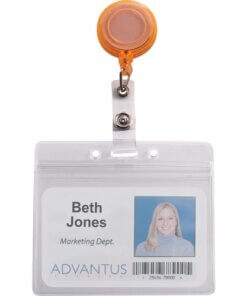 Advantus 4-Color Neon Set ID Card Reels