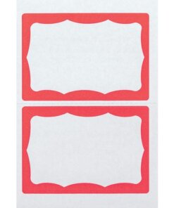 Advantus Color Border Adhesive Name Badges