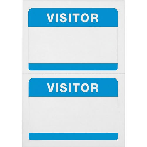 Advantus Self-Adhesive Visitor Badges