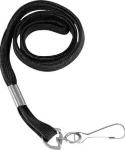 Black SICURIX Shoelace-style Flat Hook Lanyard