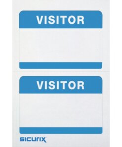 SICURIX Self-adhesive Visitor Badge