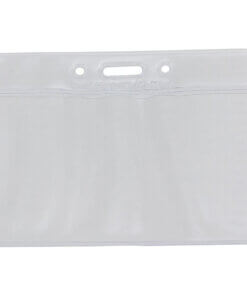 SICURIX Vinyl Punched ID Badge Holders - Horizontal