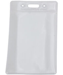 SICURIX Vinyl Punched ID Badge Holders - Vertical