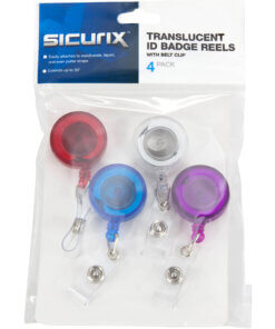 SICURIX ID Card Reel With Belt Clip
