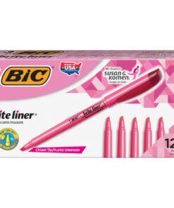 Pink BIC Brite Liner Highlighters