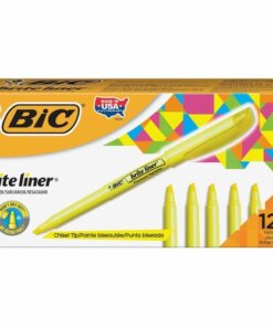 Yellow BIC Brite Liner Highlighters
