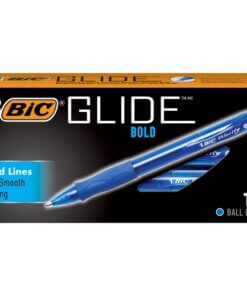 Blue BIC Glide Bold Pens