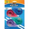 4 pack BIC Wite-Out EZ CORRECT Correction Tape