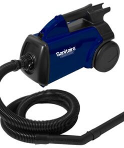 blue canister vacuum