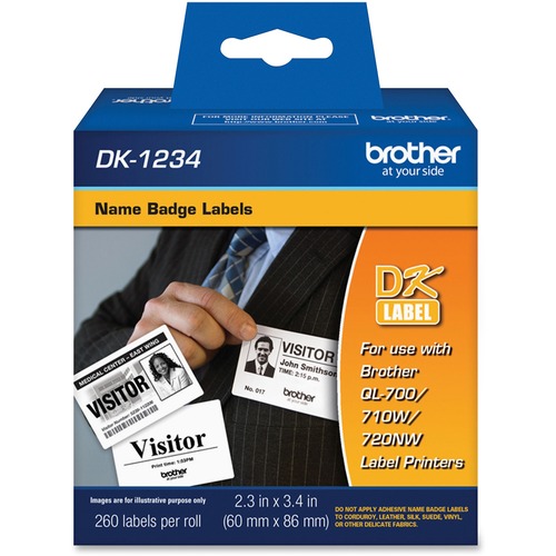 Brother DK1234 - Adhesive Name Badge Label