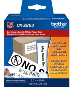 Brother DK2223 - White Continuous Length Paper Tape